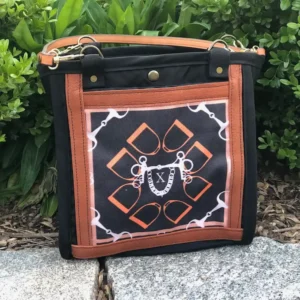 Stirrup & Bit Scarf Print Small Tote